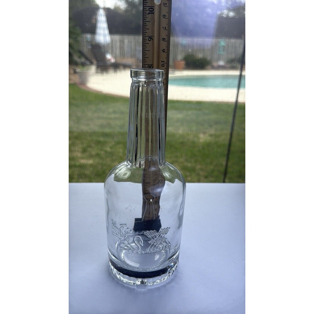 Joan Mirro Art Bottle Long Neck Embossed Glass  750 Mil 8in